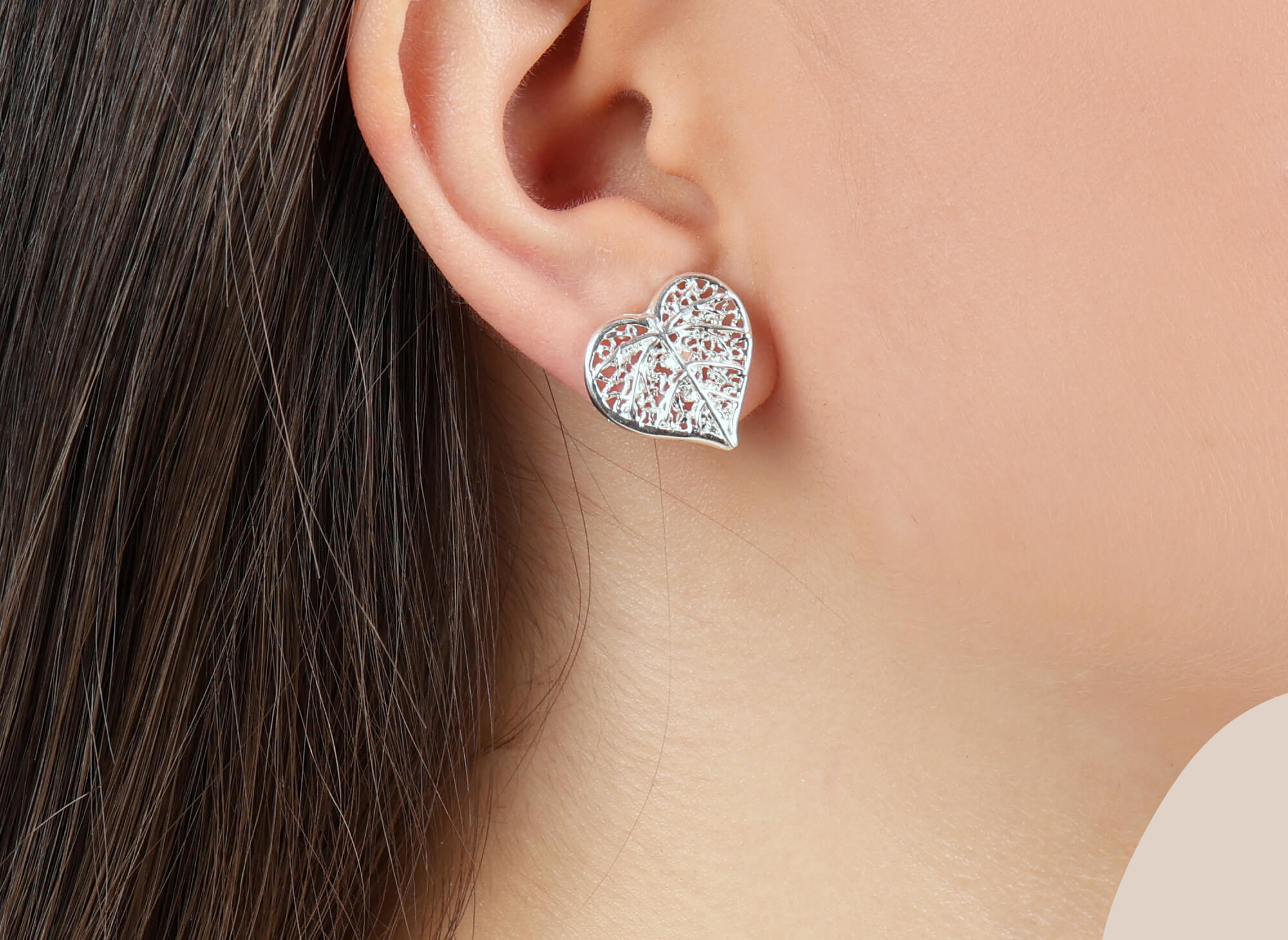 Arete Corazón Pauline Brillante