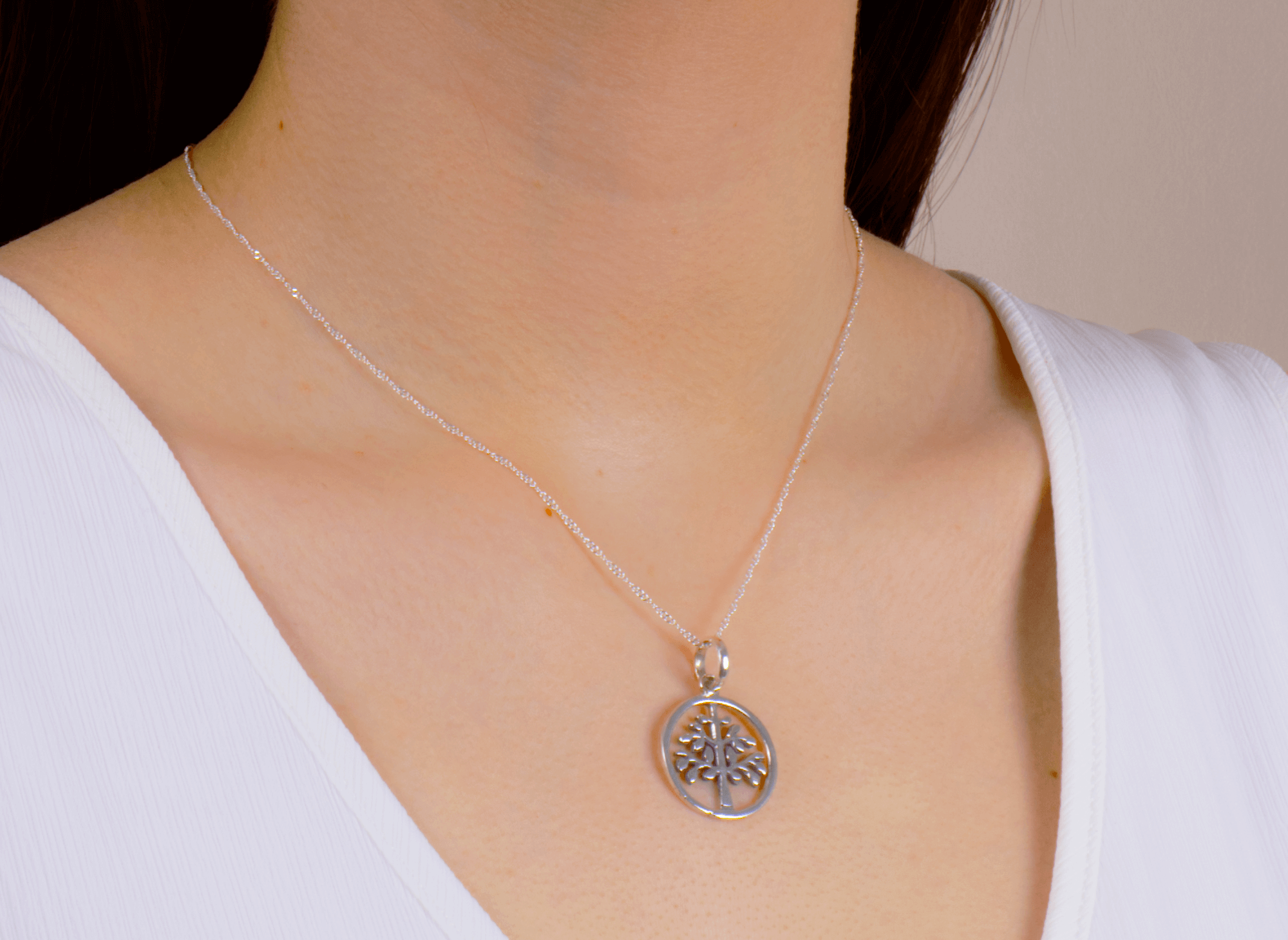 Collar Árbol Sunny Redondo Patinado