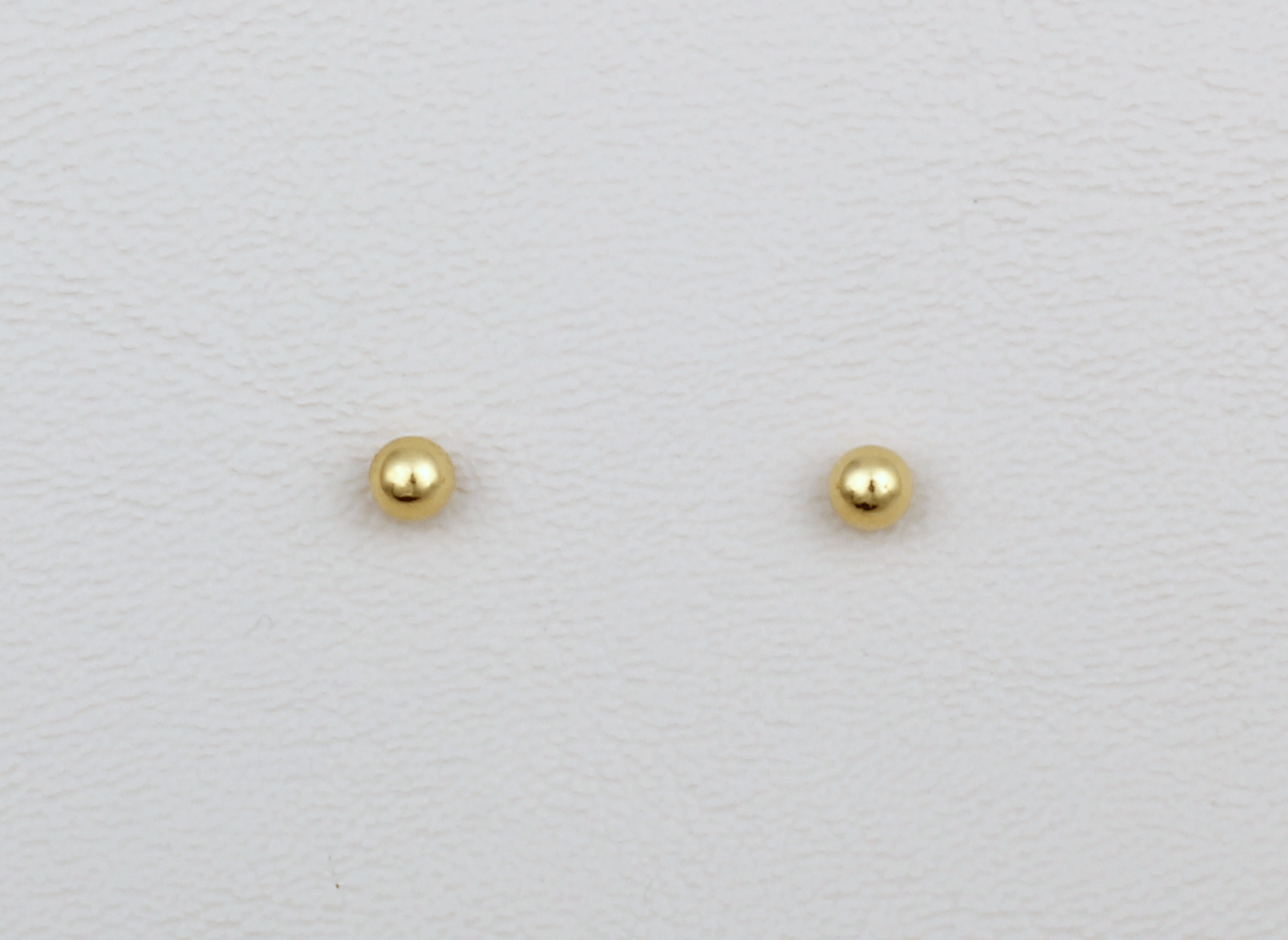 Arete Oro Bebe Bolita 18K