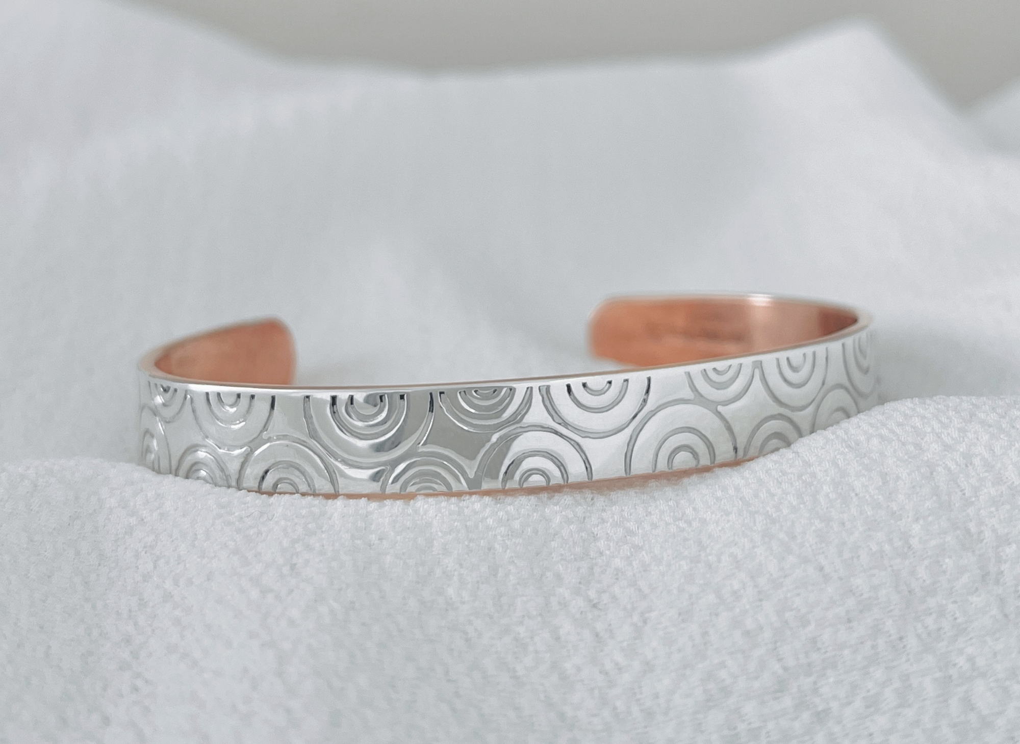 Pulsera Brazalete Plata / Cobre Moray