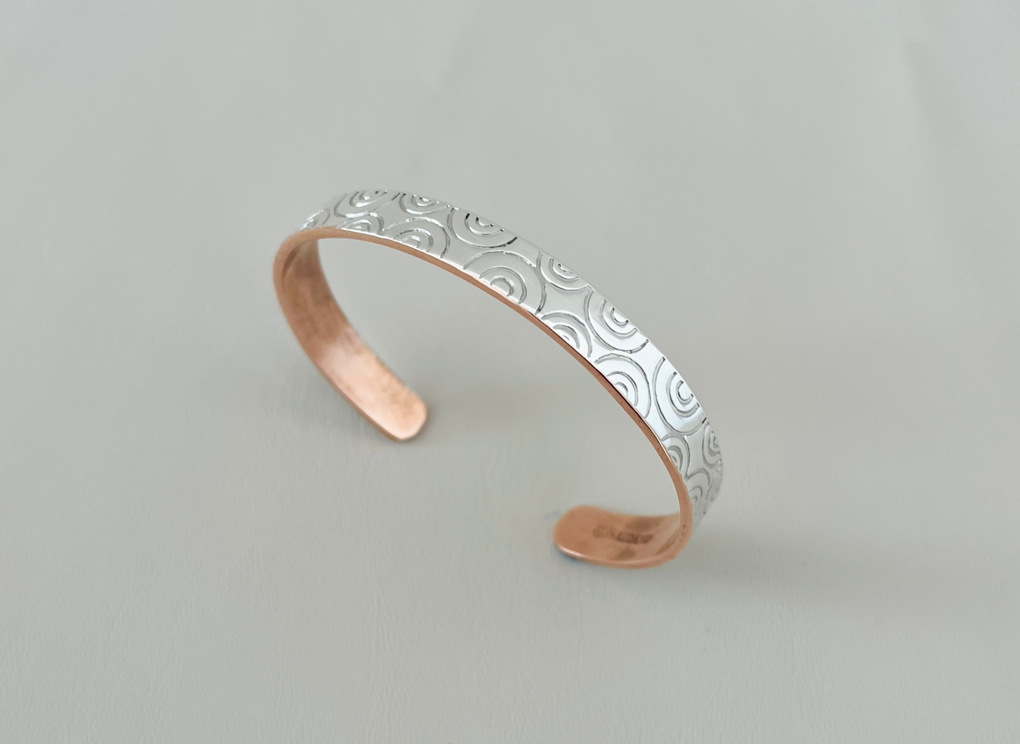 Pulsera Brazalete Plata / Cobre Moray