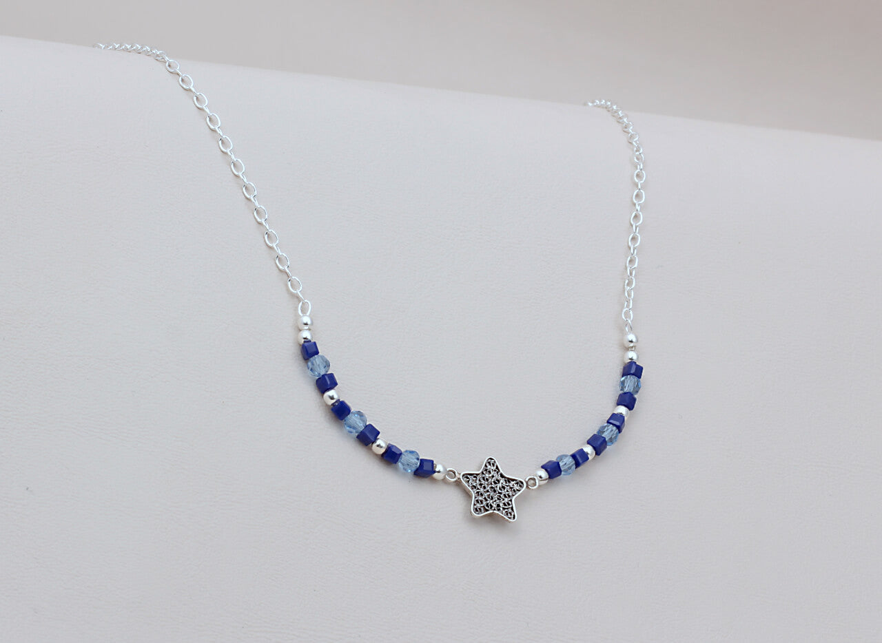 Collar Sweety Estrella Blue