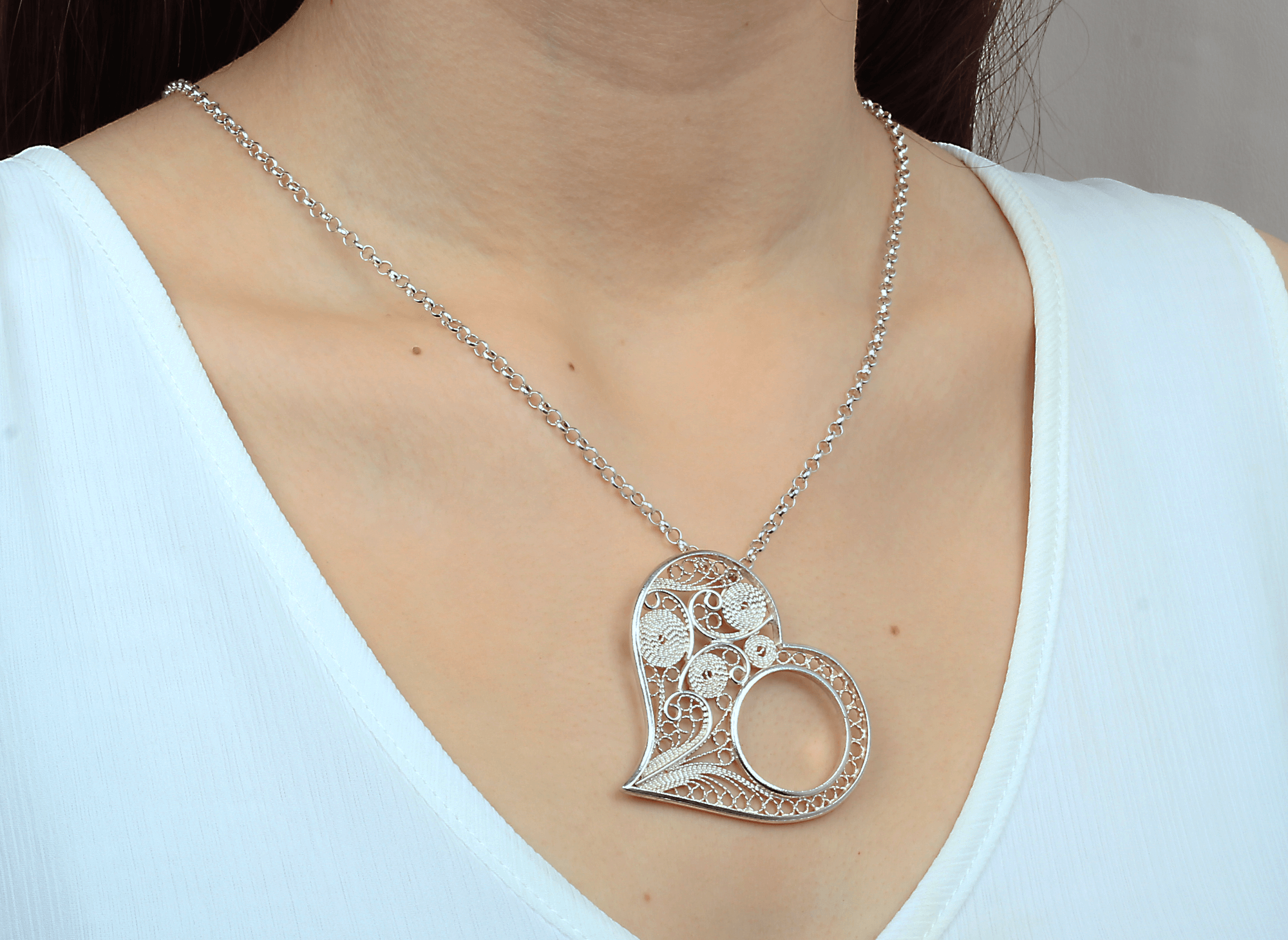 Collar Corazón Corali