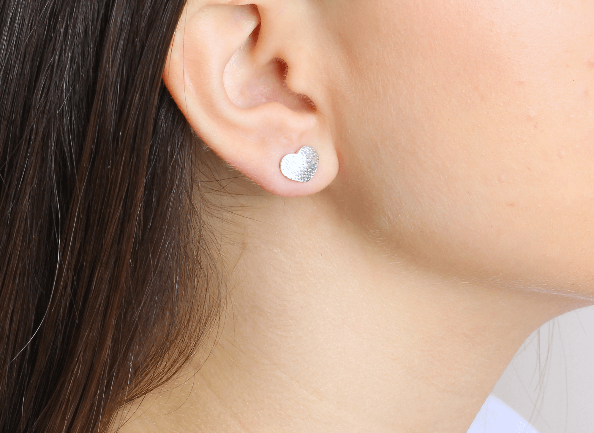 Arete Corazón Mini Texturado