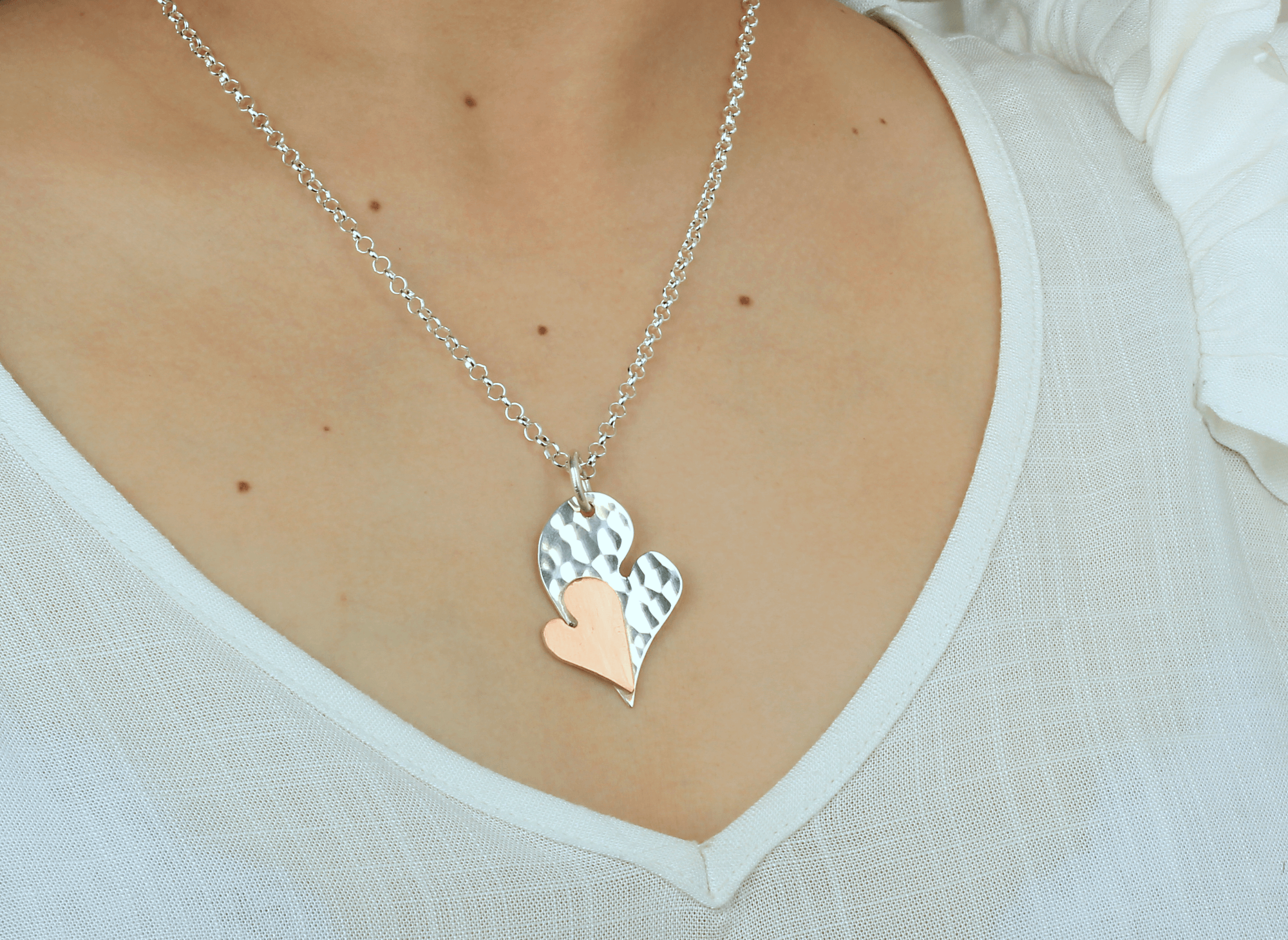 Collar Corazón Paris Cobre Ch