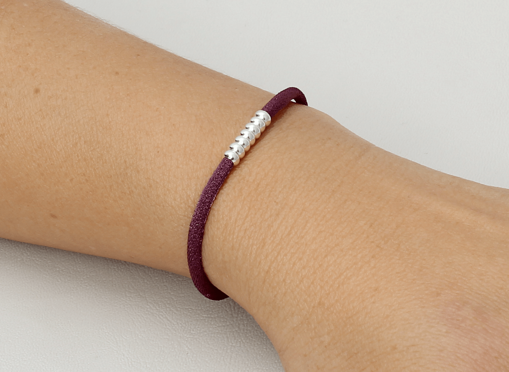 Pulsera Cornrow Plata