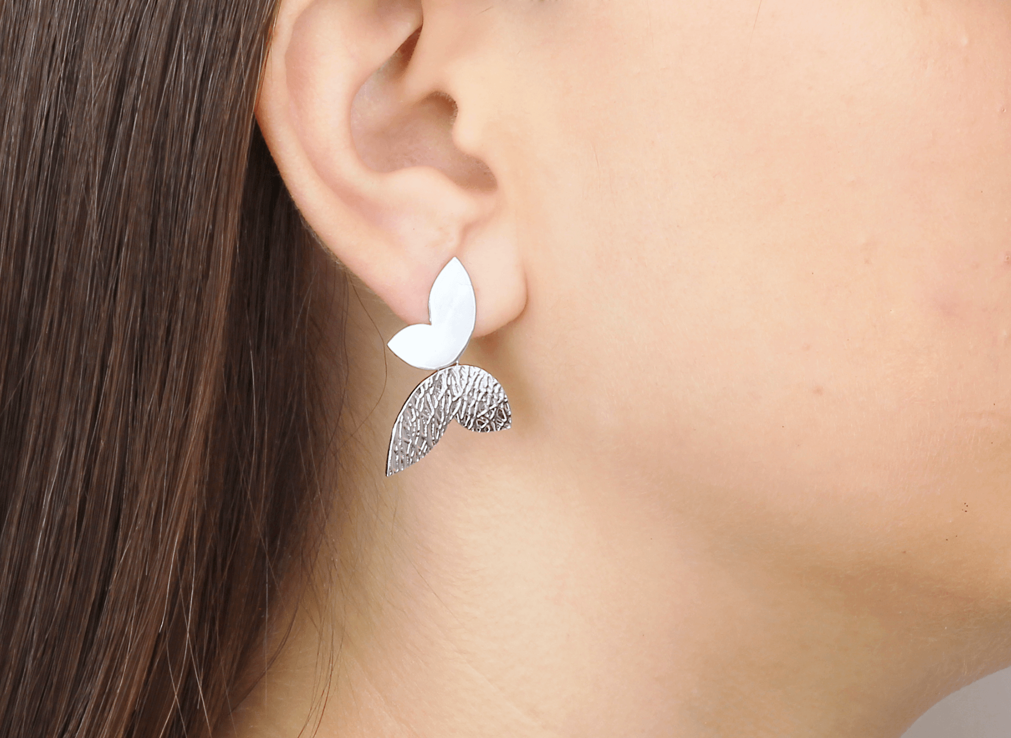 Arete Mariposa Texturada