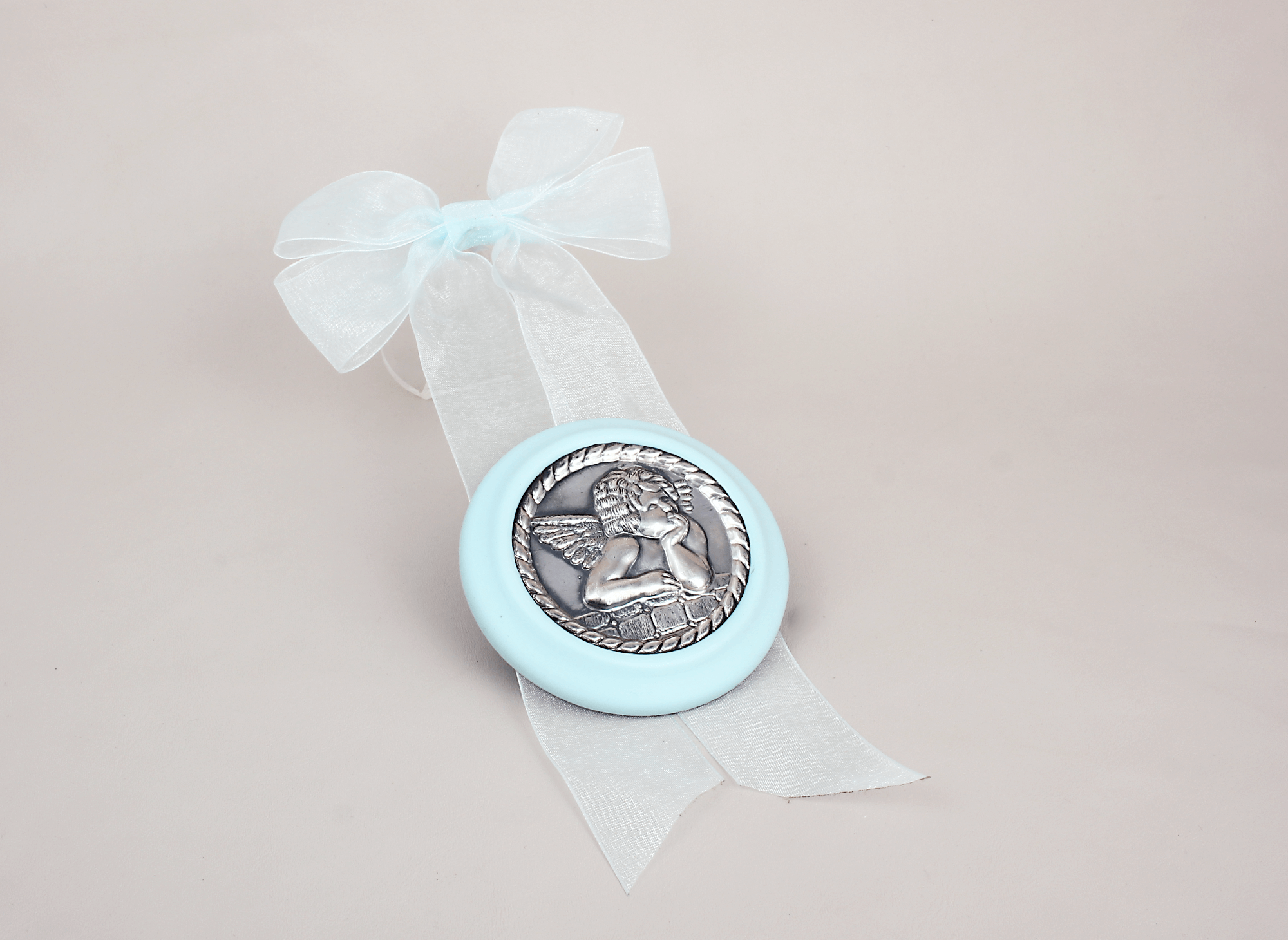 Medalla Cuna Ángel Con Lazo