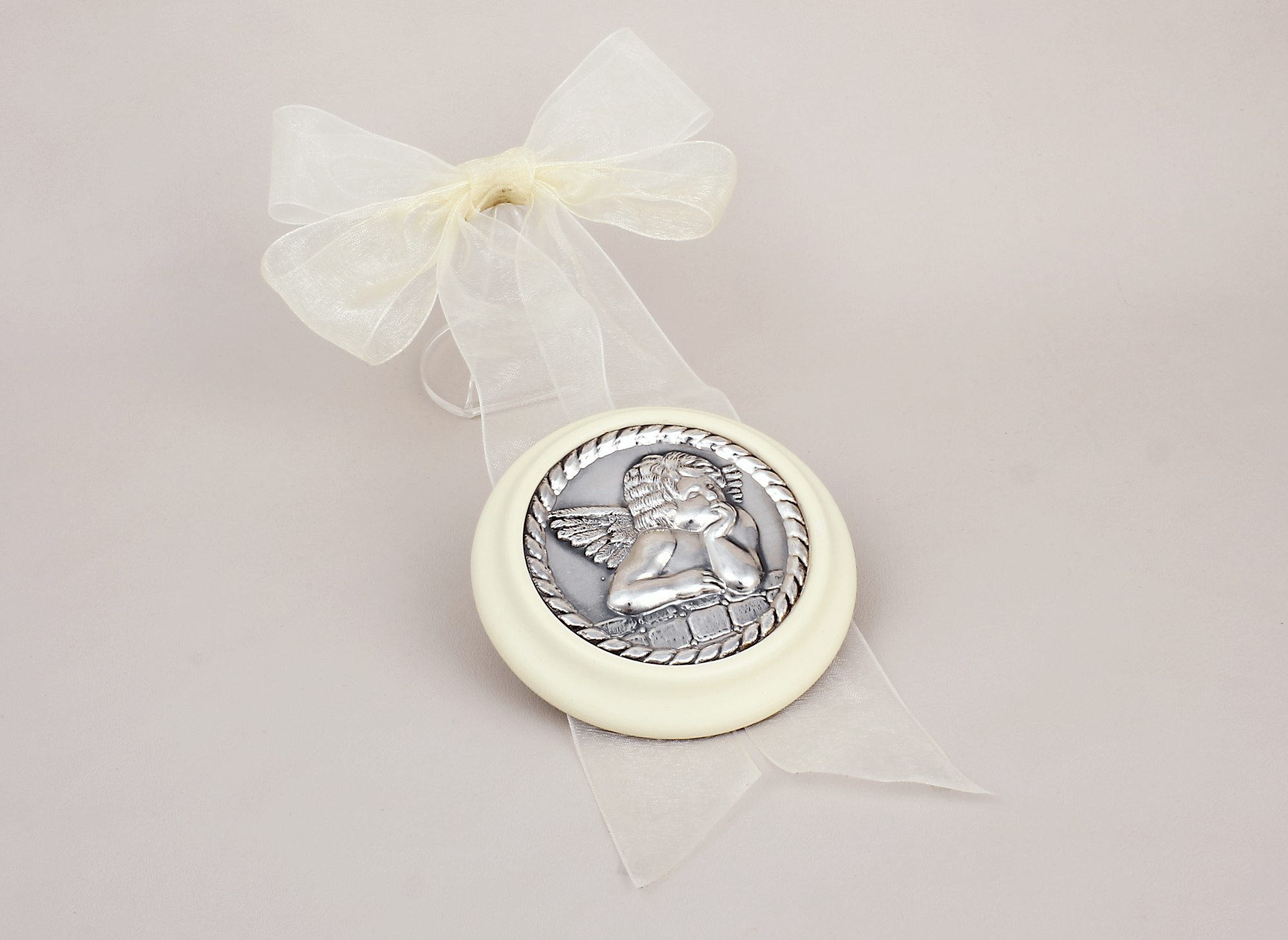 Medalla Cuna Ángel Con Lazo
