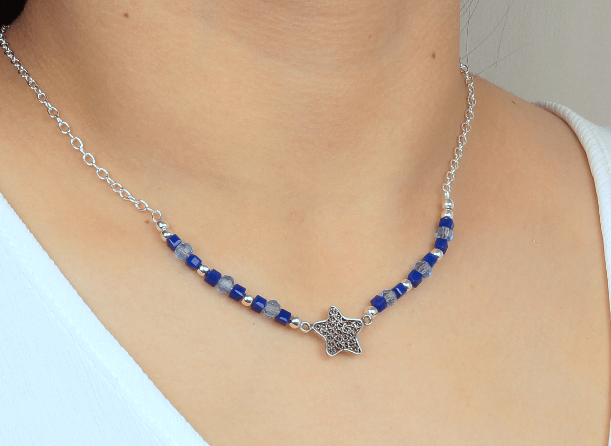 Collar Sweety Estrella Blue