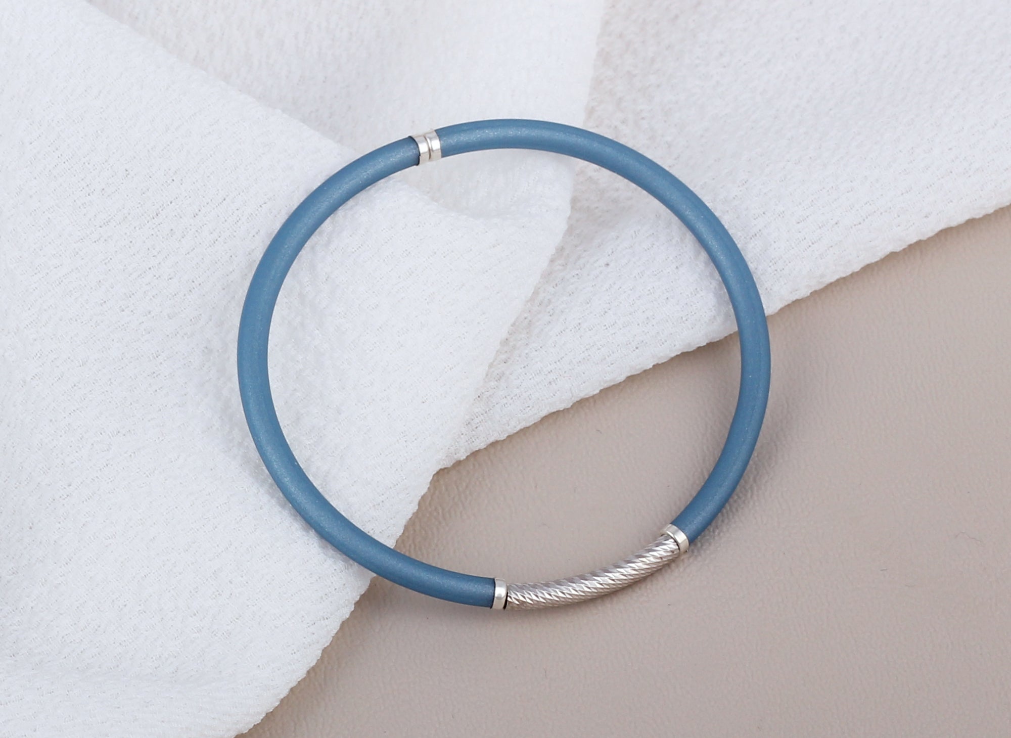 Pulsera Meduza Plateada