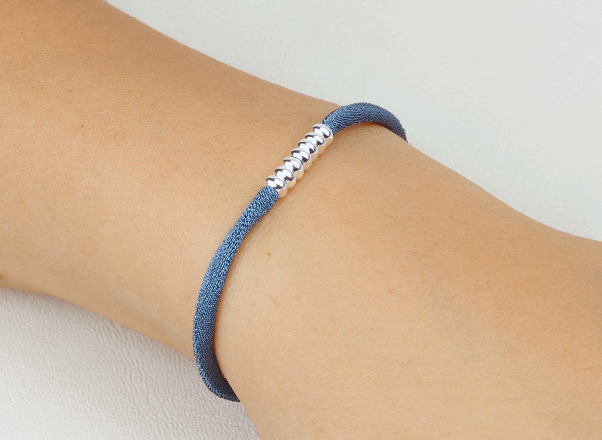 Pulsera Cornrow Plata