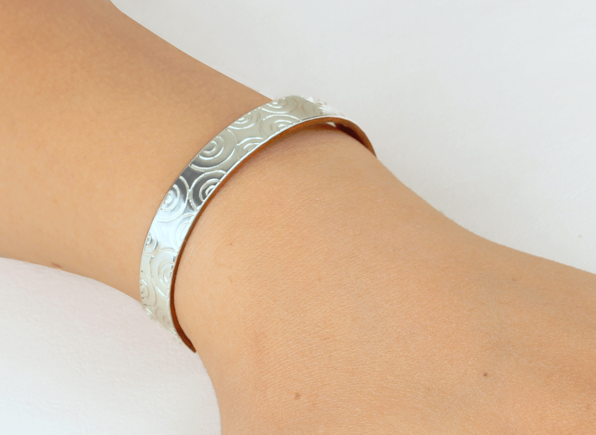 Pulsera Brazalete Plata / Cobre Moray