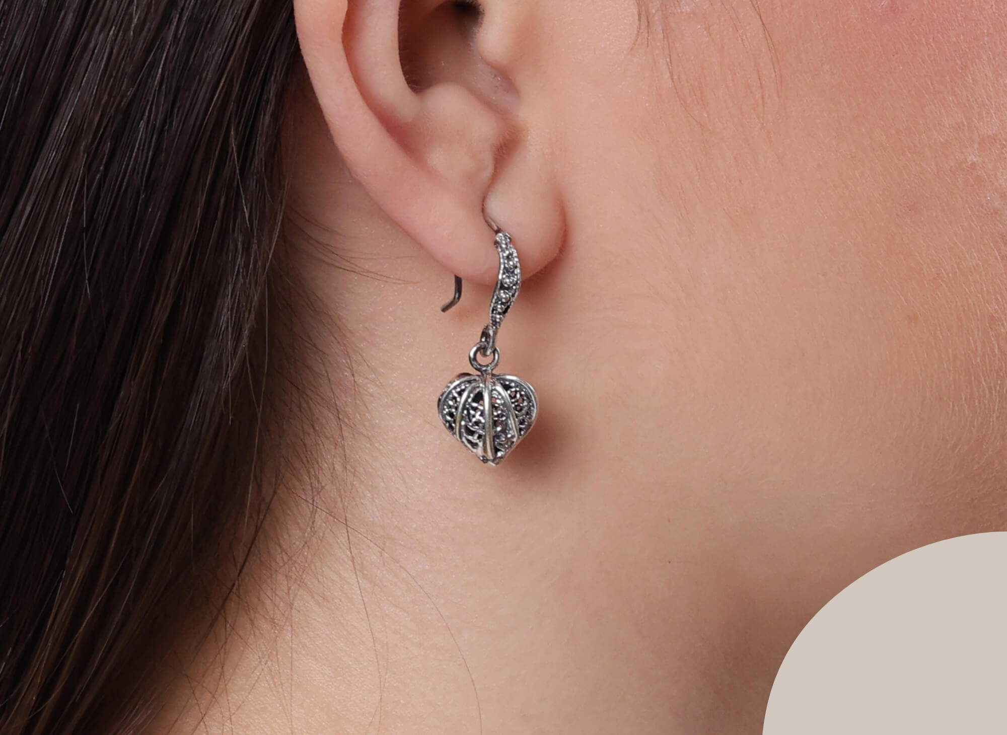 Arete Corazón Fiori Colgante