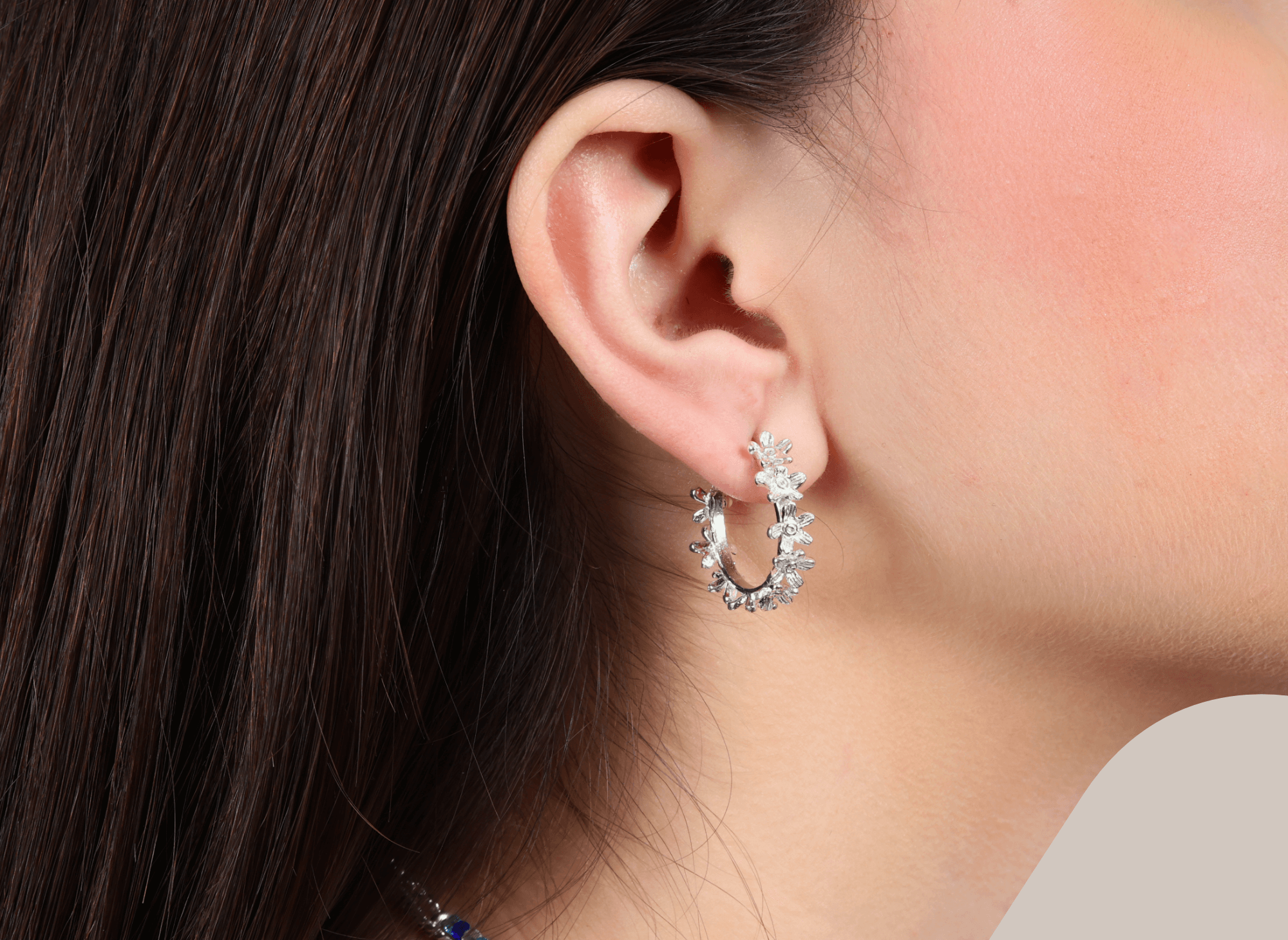 Arete Argolla Flor Merce