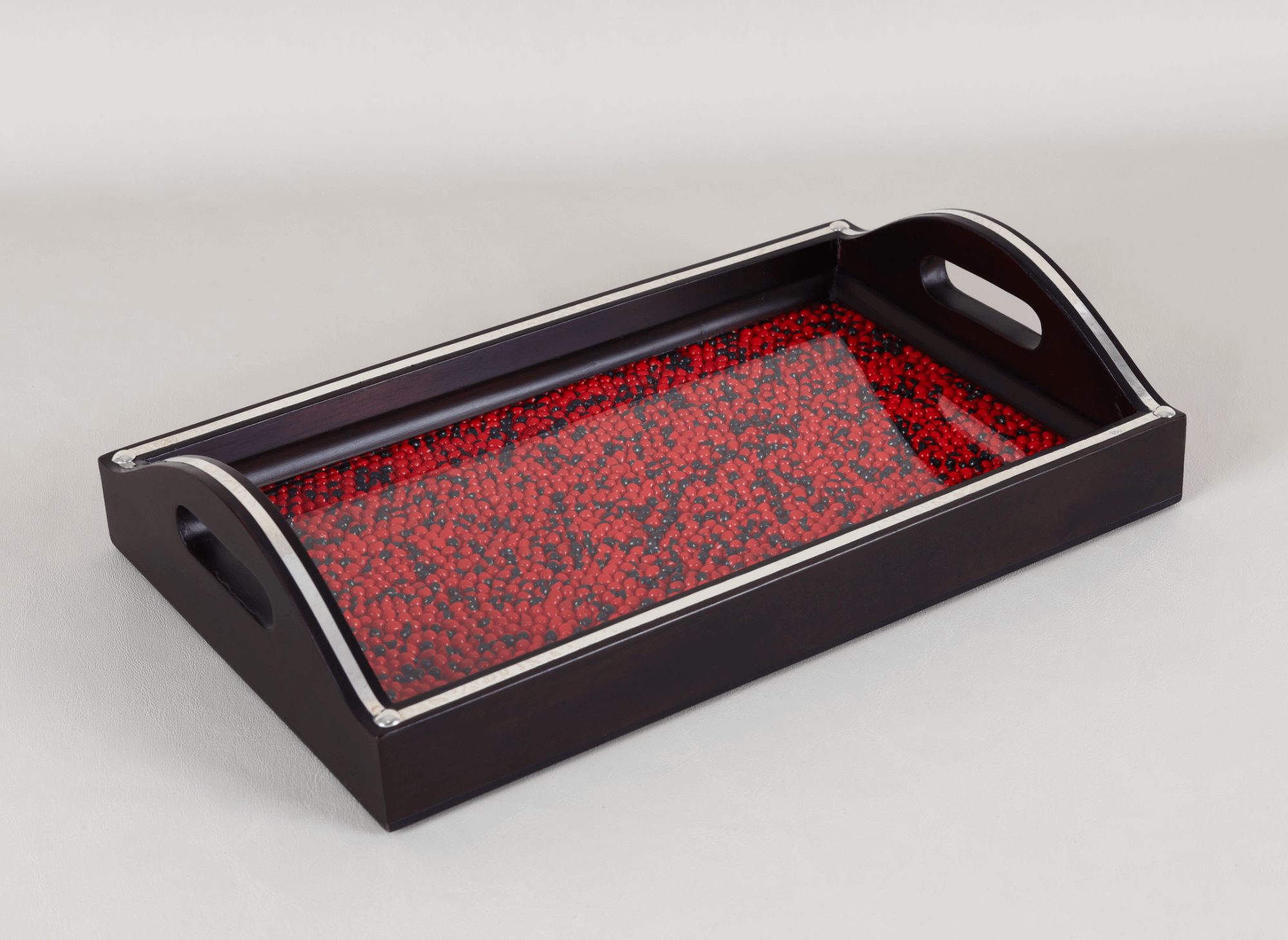 Azafate Huayruros Plata Martillada