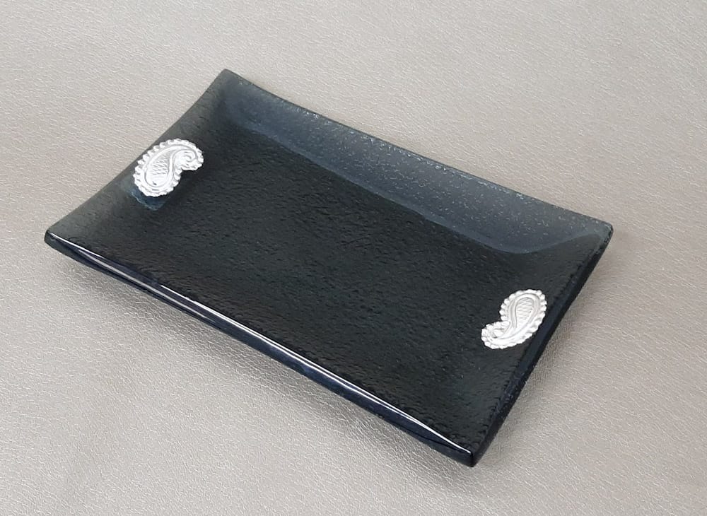 Bandeja Murano Negro Caigua X2