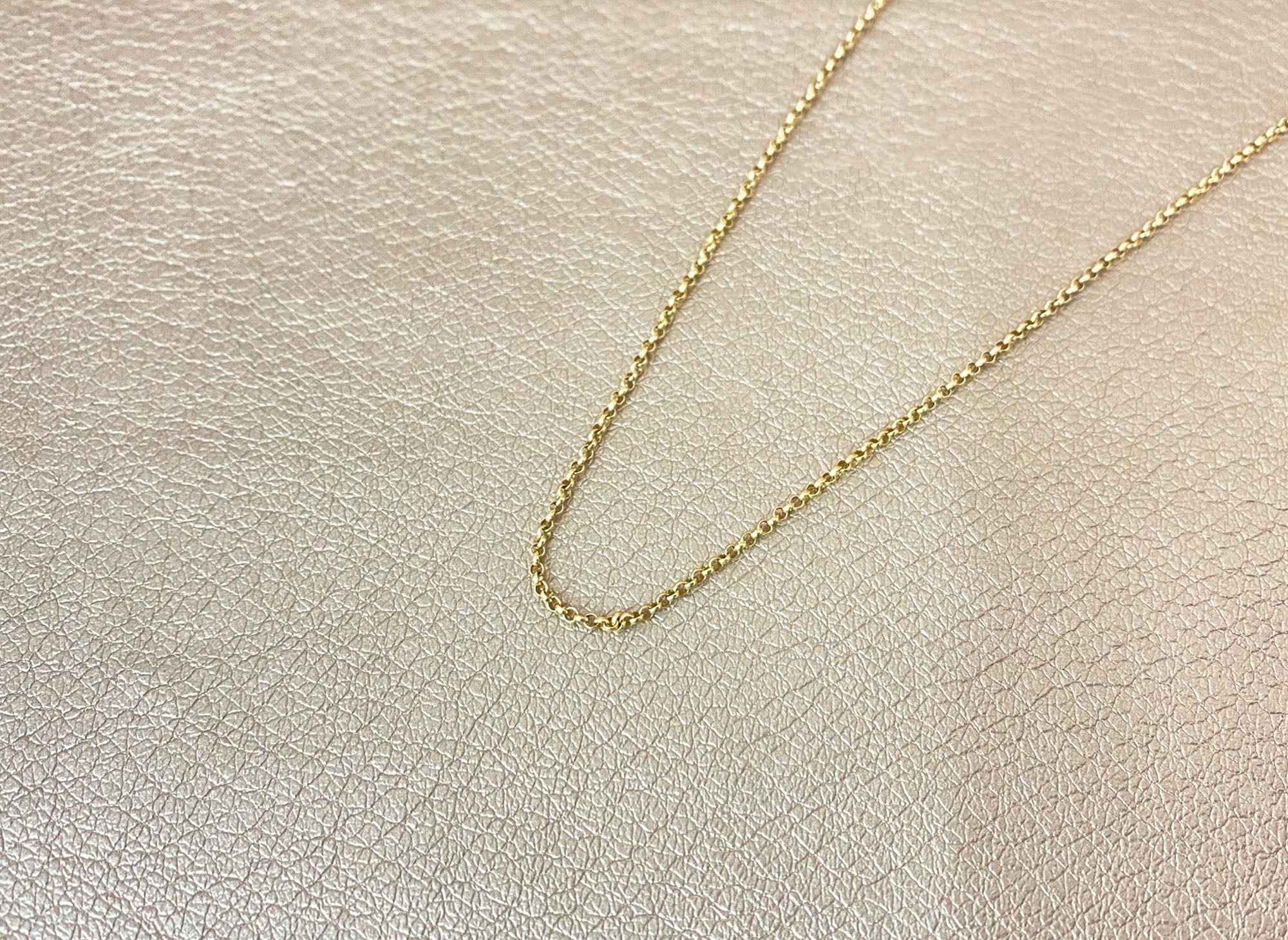 Cadena Oro Rolo Delgada 18k