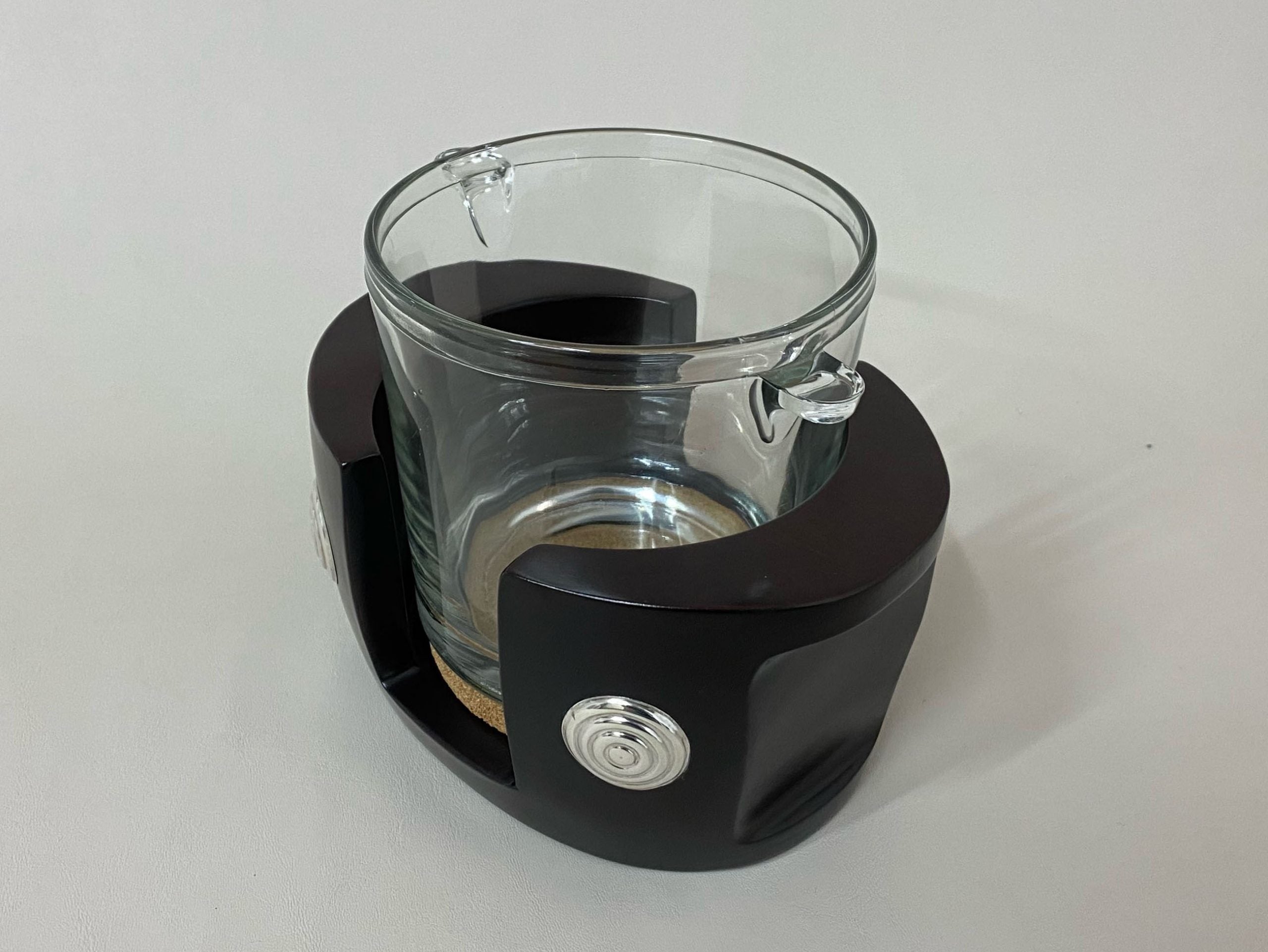 Hielera Base Madera y Plata Espiral