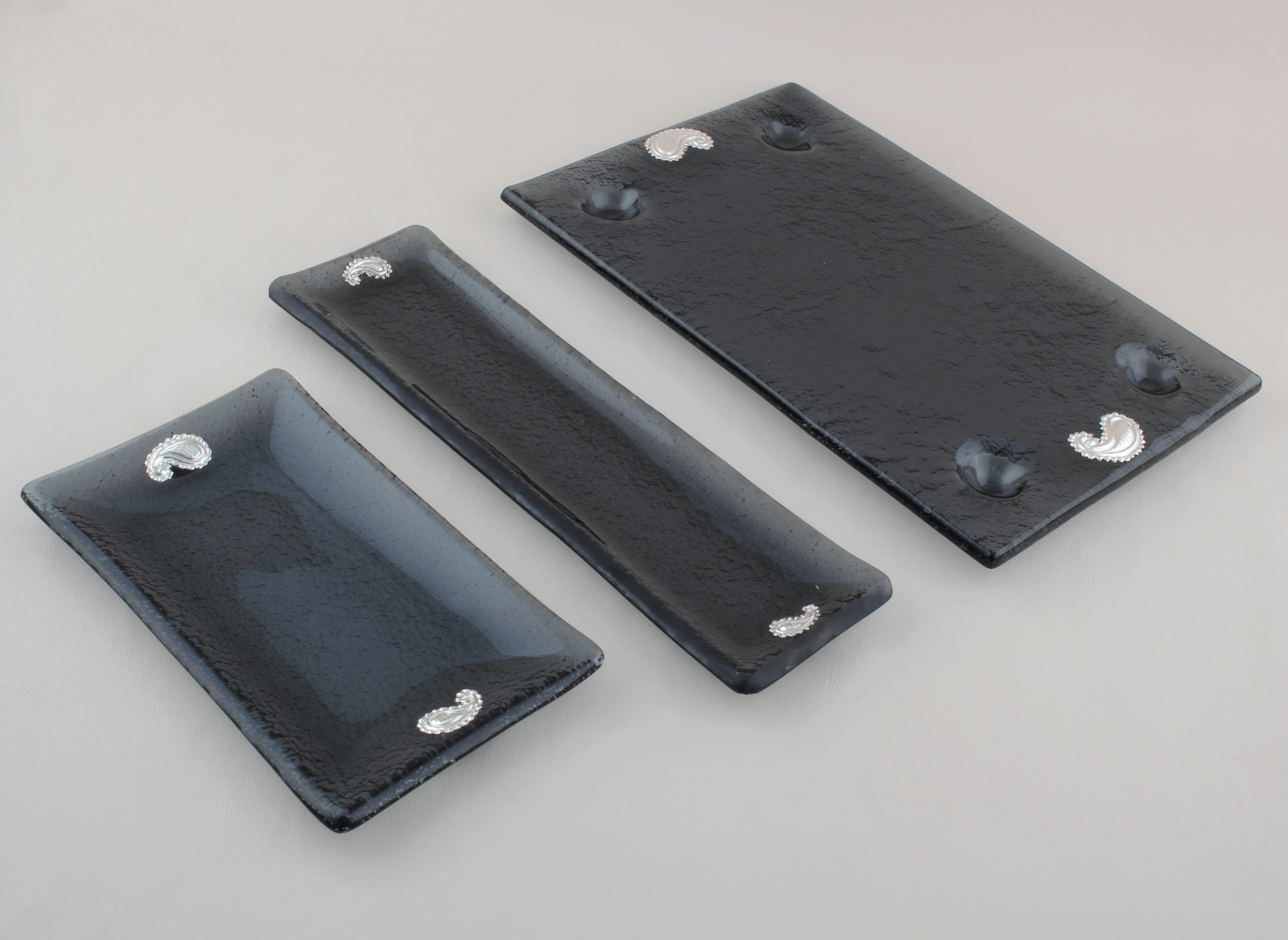 Bandeja Murano Negro Caigua X2