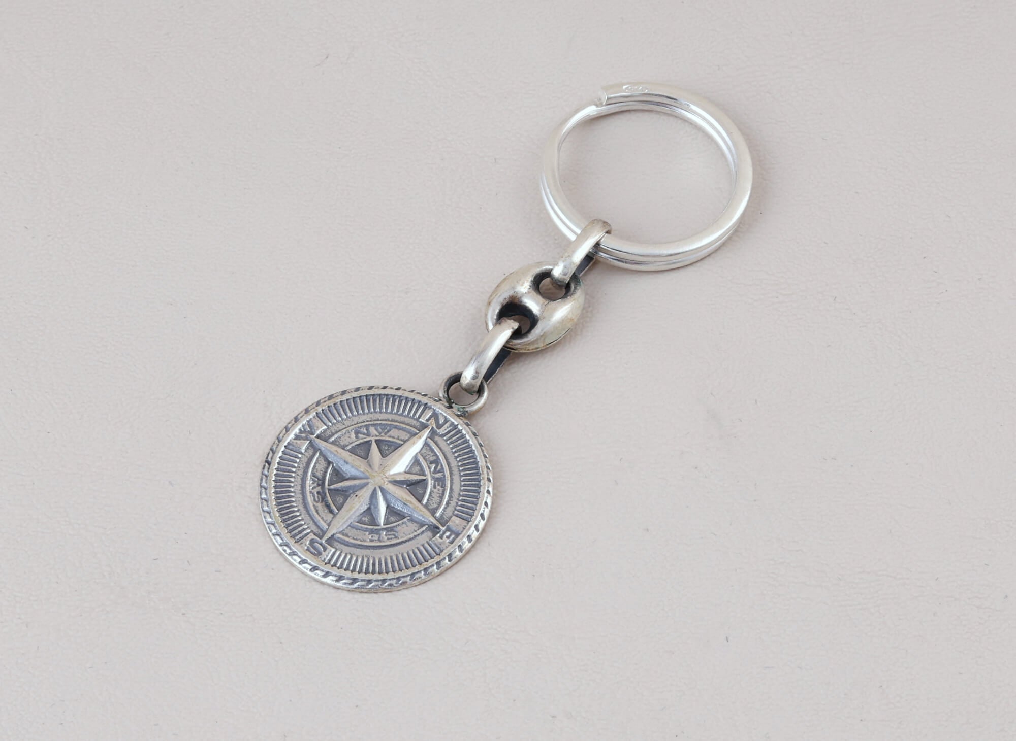 Llavero Brújula Patinado