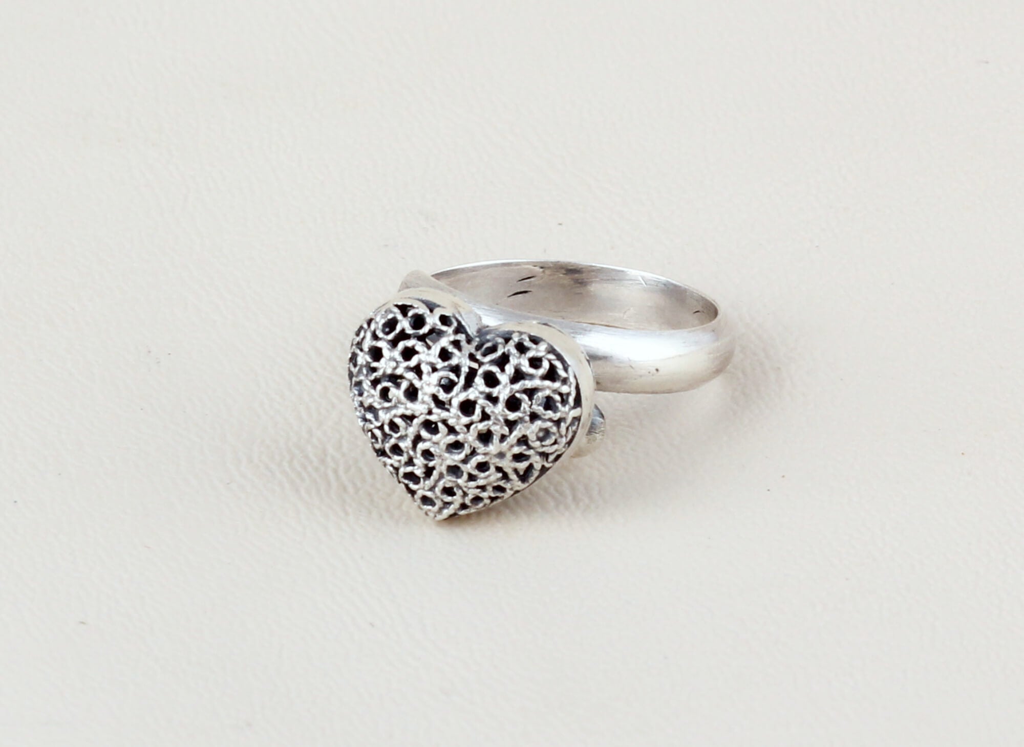 Sortija Corazón Mazzo Patinado