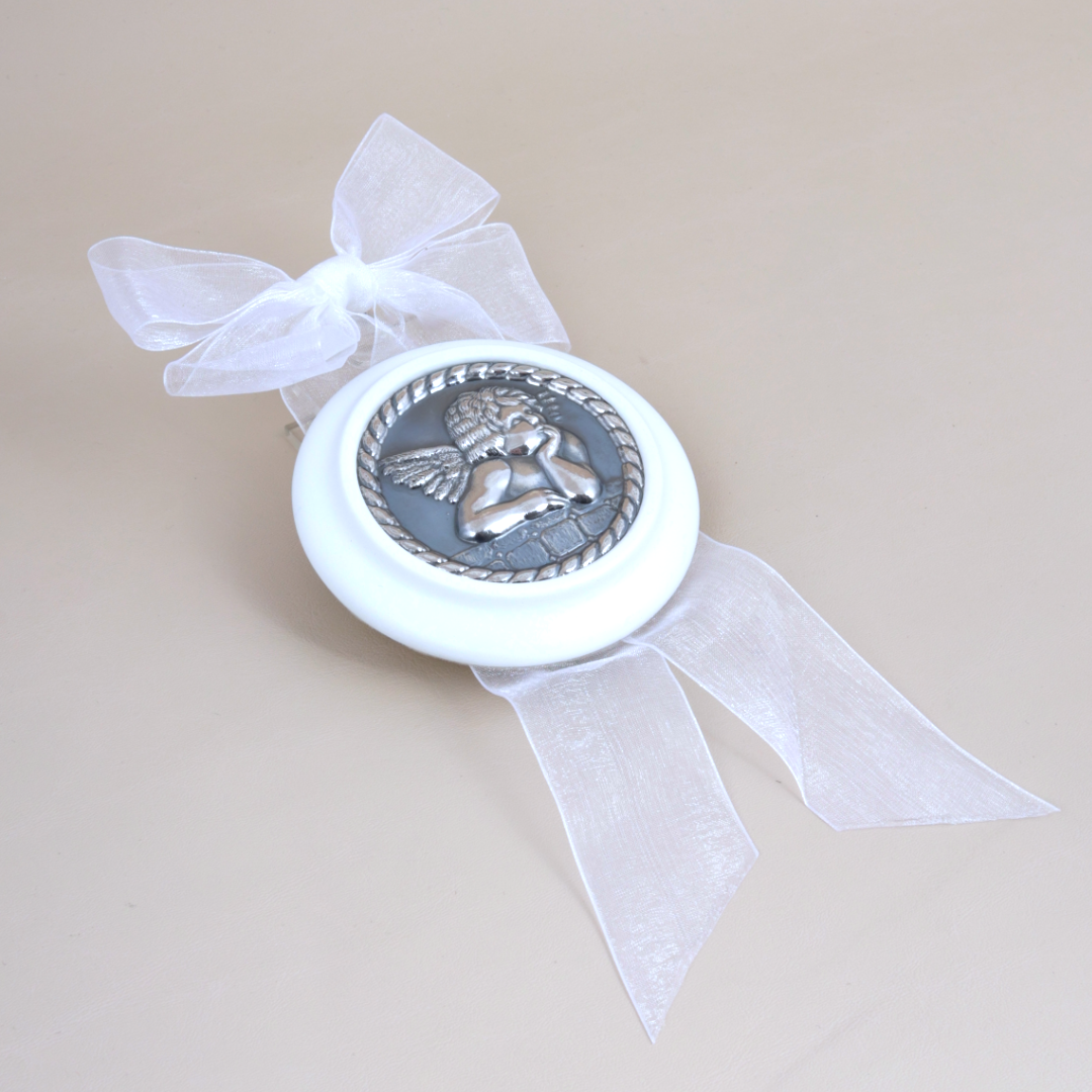 Medalla Cuna Ángel Con Lazo