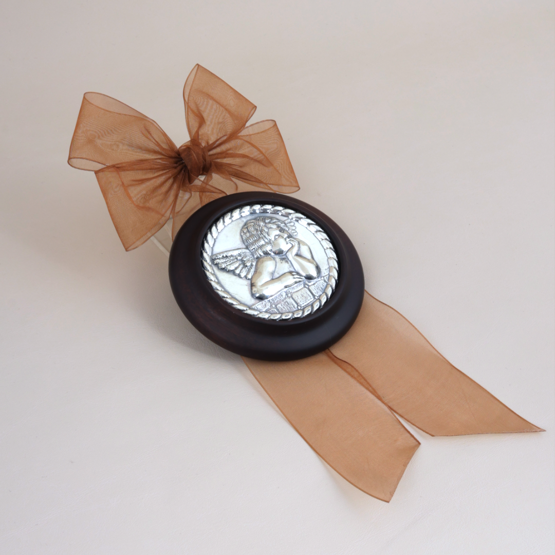 Medalla Cuna Ángel Con Lazo