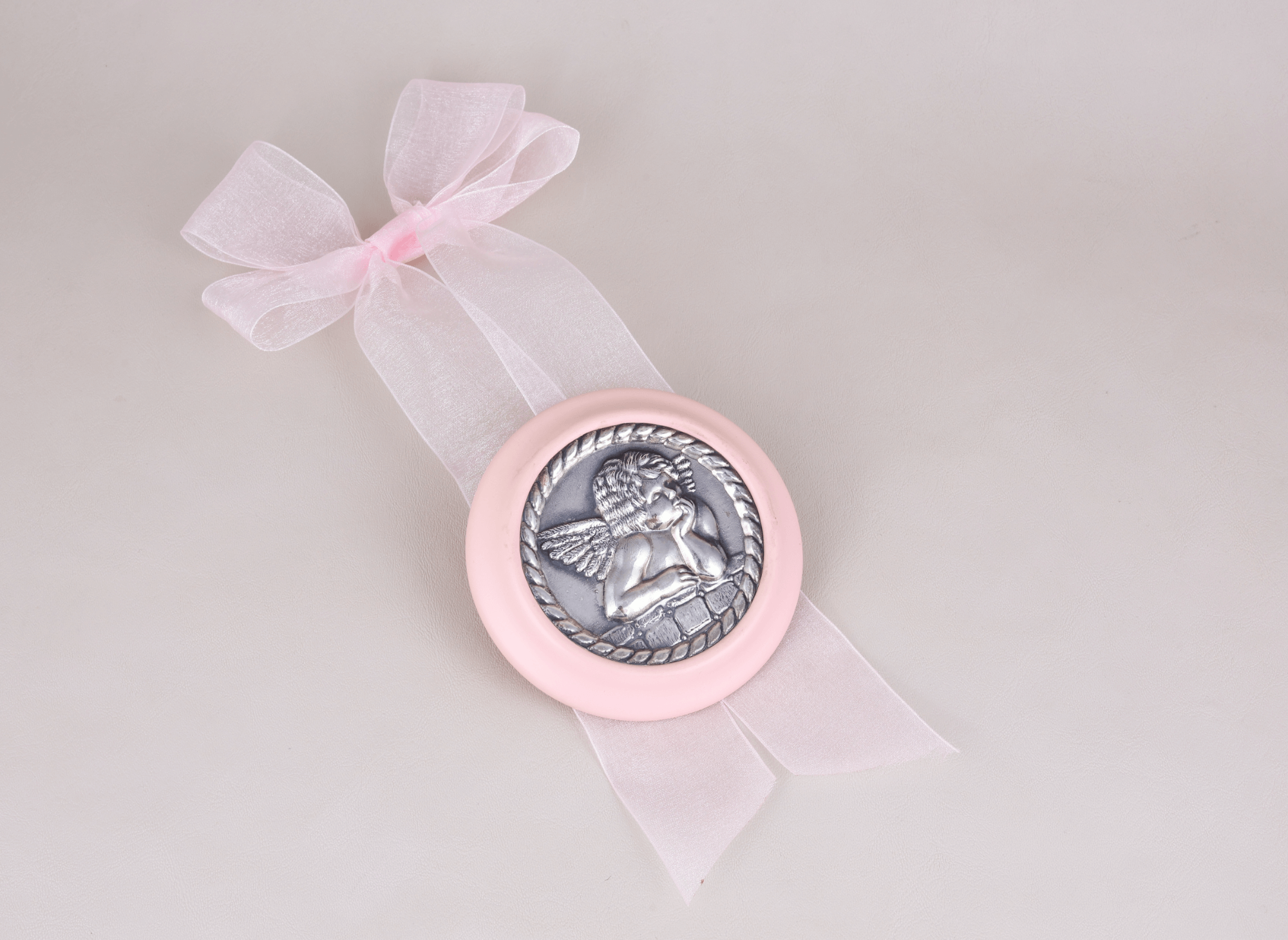 Medalla Cuna Ángel Con Lazo