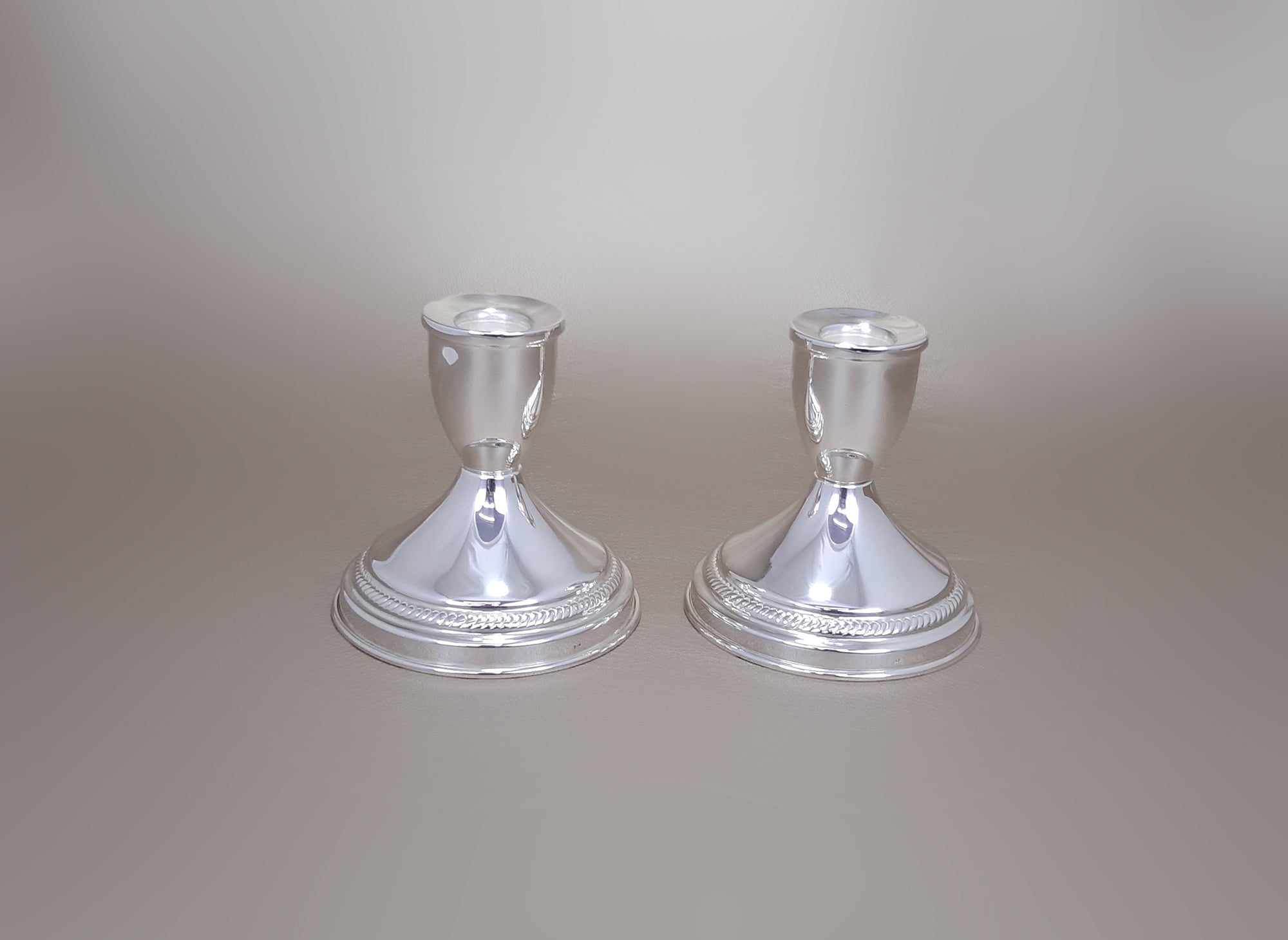 Par Candeleros Plata Luana