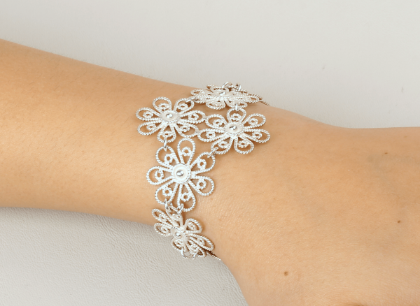 Pulsera Flor Entorchada
