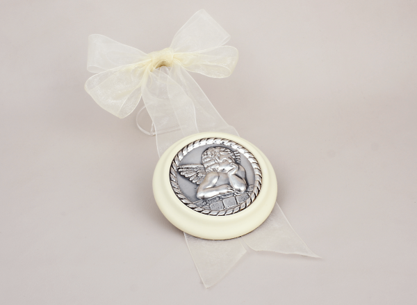 Medalla Cuna Ángel Con Lazo