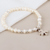 Pulsera Trébol con Perlas - Imagen 2
