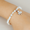 Pulsera Trébol con Perlas