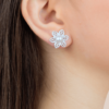 Arete Perla Flor Amapola